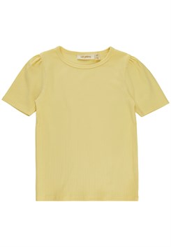 Soft Gallery Bella puff wide rib T-shirt - Popcorn